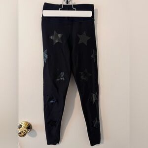 Ultracor Ultra Lux Knockout Legging in Nero & Patent Nero Star Pattern XS